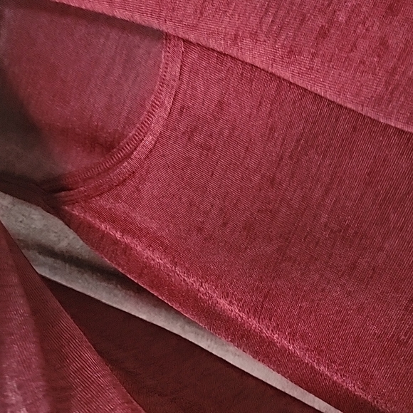 WHBM Metallic Ruby 3/4 Dolan Sleeve Dress - Picture 8 of 16